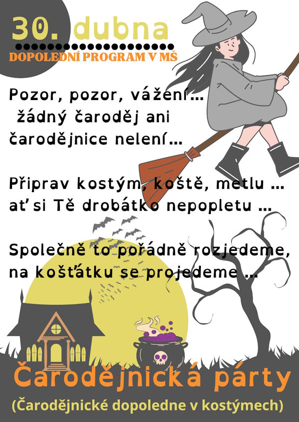 Pozvánka čarodějnice