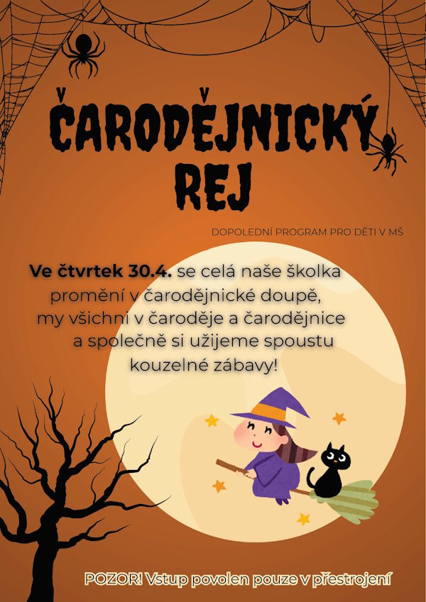 Pozvánka na čarodějnický rej