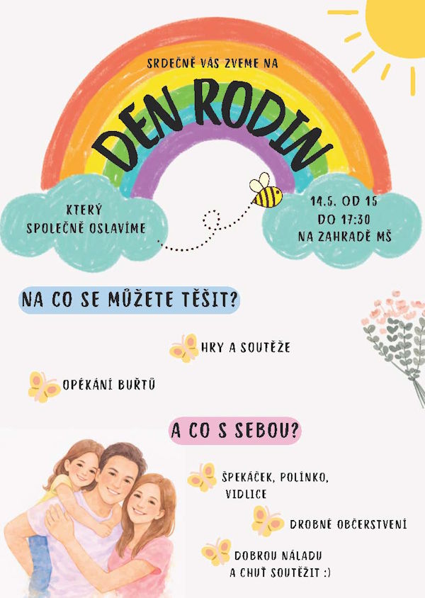 Pozvánka na den rodin